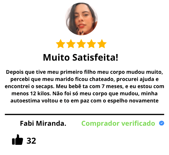 Depoimento de cliente Secaps Black