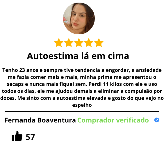 Depoimento de cliente Secaps Black